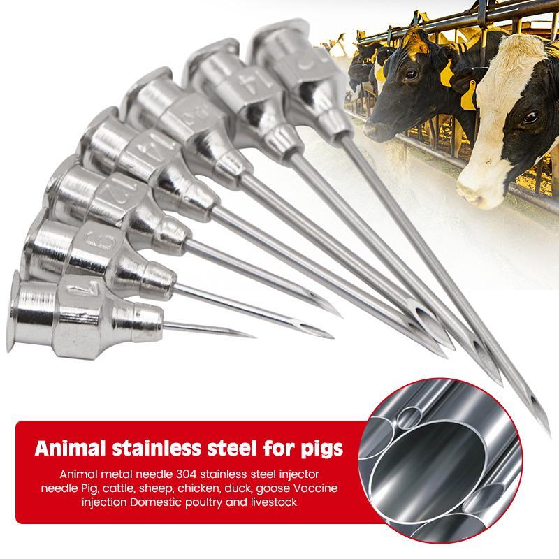 10 Pcs Stainless Steel Tips Replacement Component Options for All Animals Needs