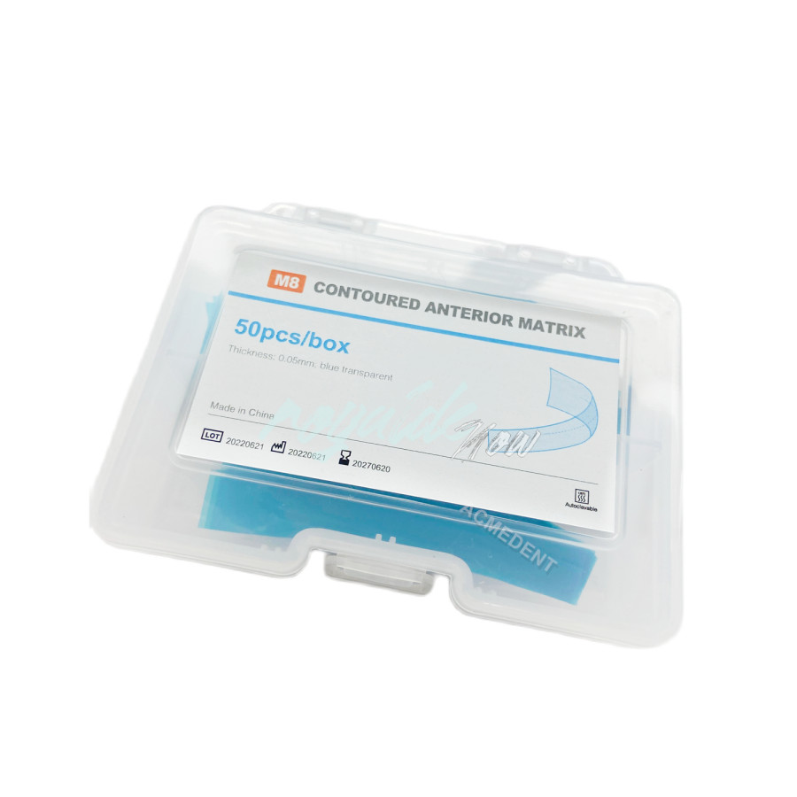 Dental Transparent Strips Matrix Polyester Film CONTISEN Blue Strip Fit Garrison