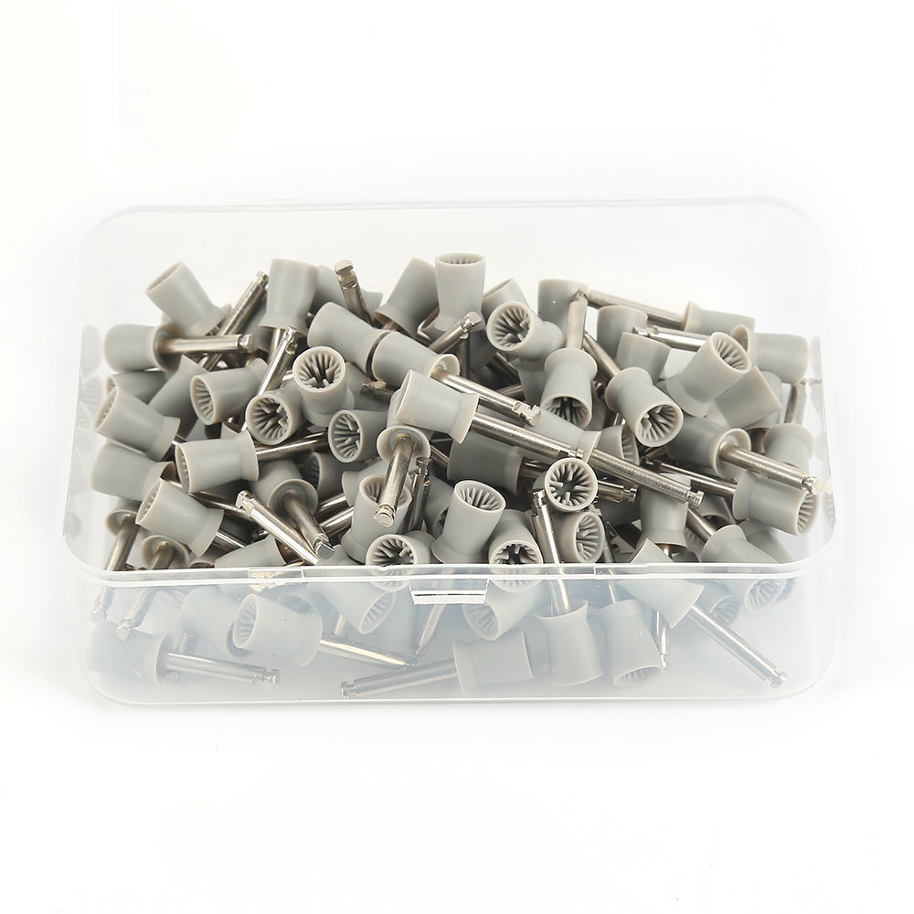 Dental Prophy Prophylaxis Polishing Rubber Cups Webbed Screw-in Snap on Latch