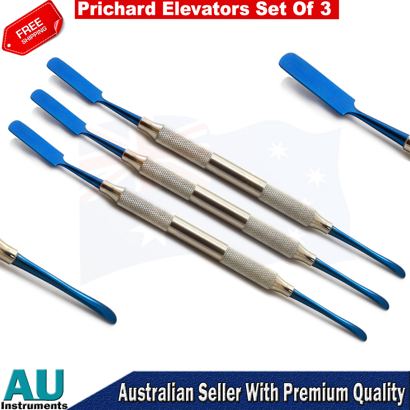 Periosteal Prichard Blue Elevator Surgical Implant Dentist Lab Insruments New CE