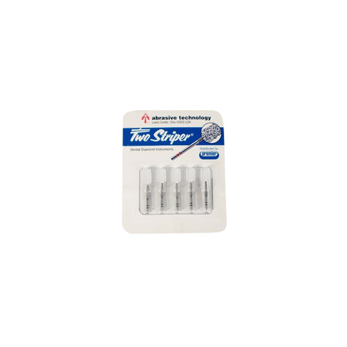 Premier Dental 2015425 Two Striper FG #782.10C Coarse Round Diamond Burs 5/Pk
