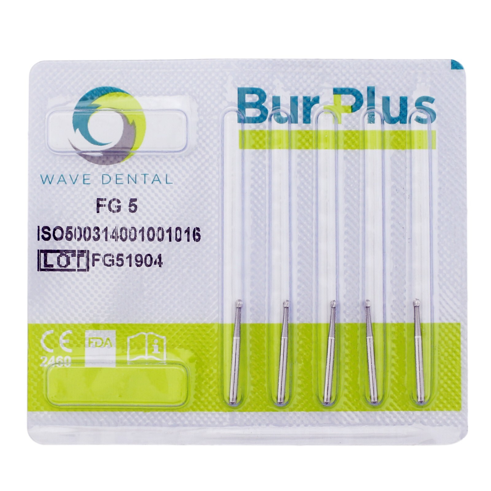Wave Dental Round Ball Bur Tungsten Carbide 19mm FG for High Speed Handpiece