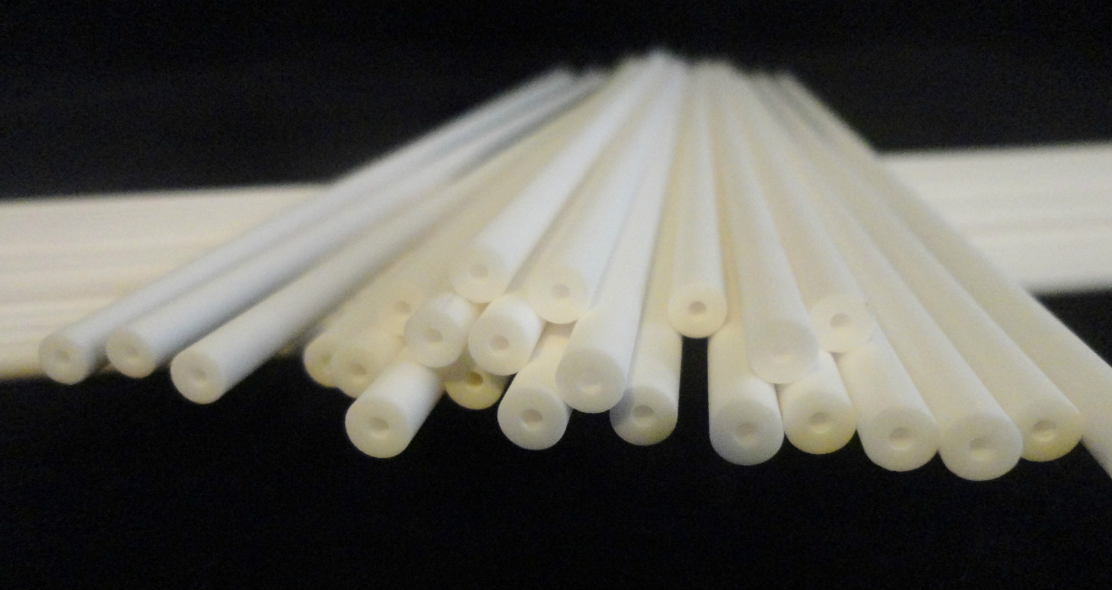 ONE 12.875″ x0.187″ x0.062″ HIGH PURITY SINGLE BORE ALUMINA CERAMIC TUBE No.:163