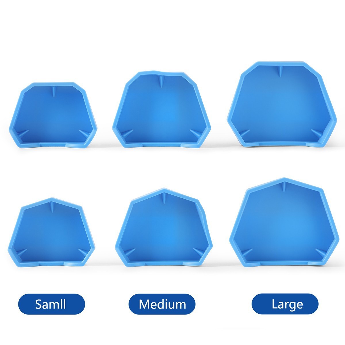 Dental Lab Silicon Rubber Plaster Model Base Denture Impression Tray Former Base
