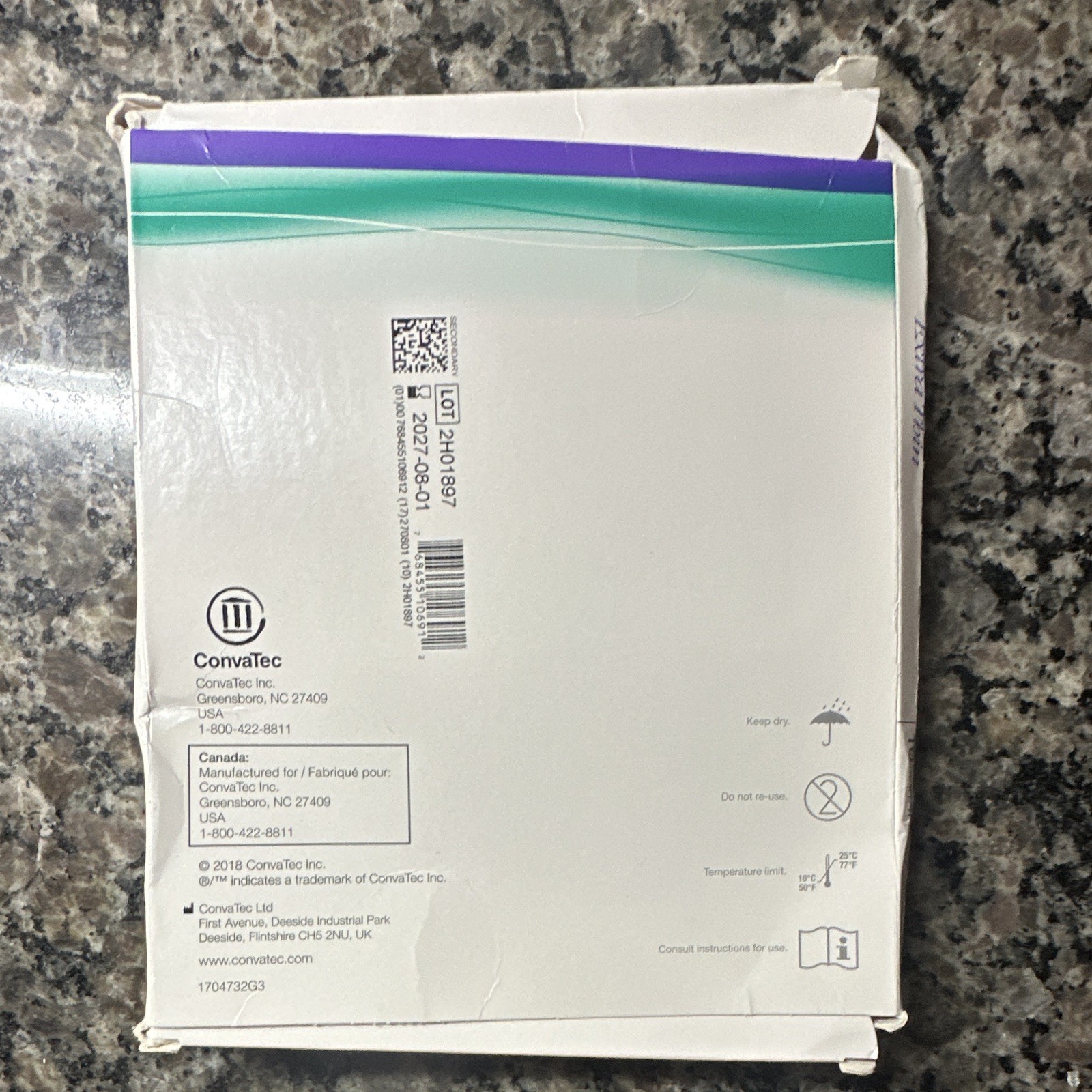 DuoDERM Extra Thin CGF Dressing 4″x4″ Sterile MPN 187955 10 Count