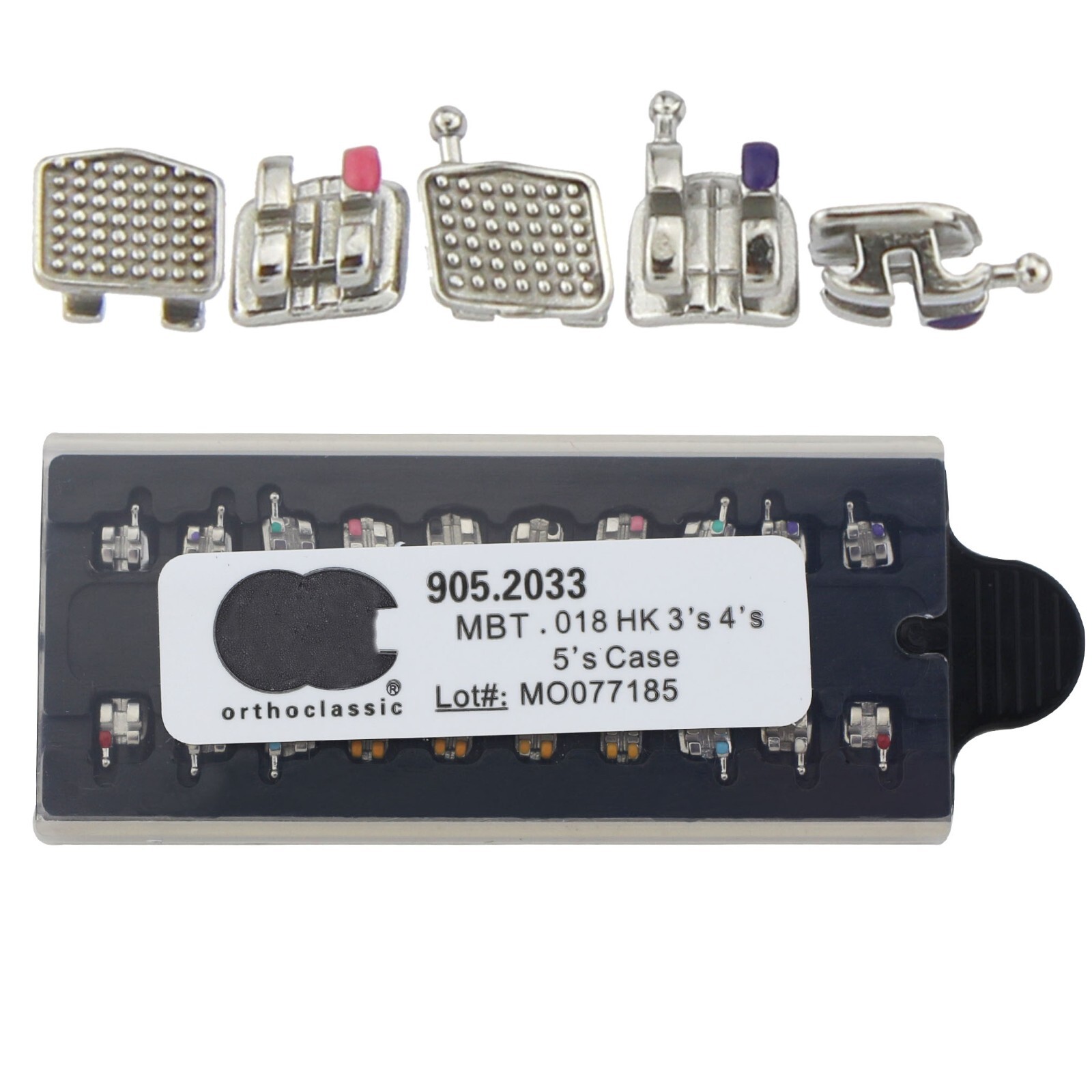 Dental Orthodontic Metal Brackets MIM Mini Braces Roth MBT 022 018 345 Hooks