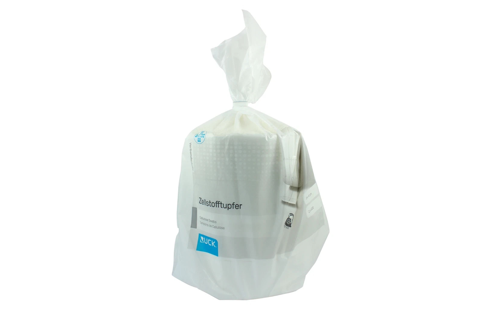 Ruck Cellulose Pulp Swab Pads Bleached Pulp Roll Format 1000 Pieces