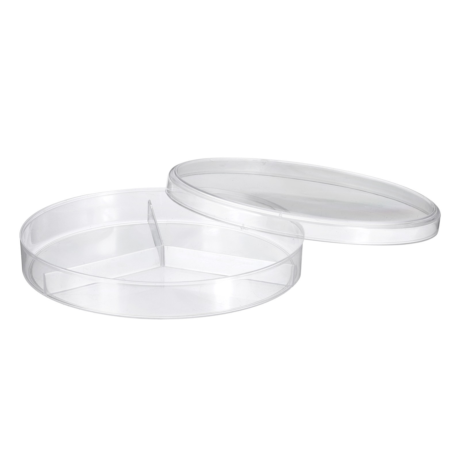 90mm/3.5 Inch Plastic Petri Dishes with Lids for Lab, Clear