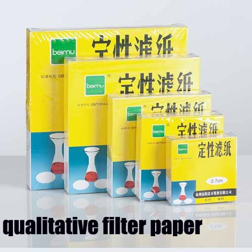 100pcs glassware Chemistry Qualitative Lab Filter paper Funnel Filtration