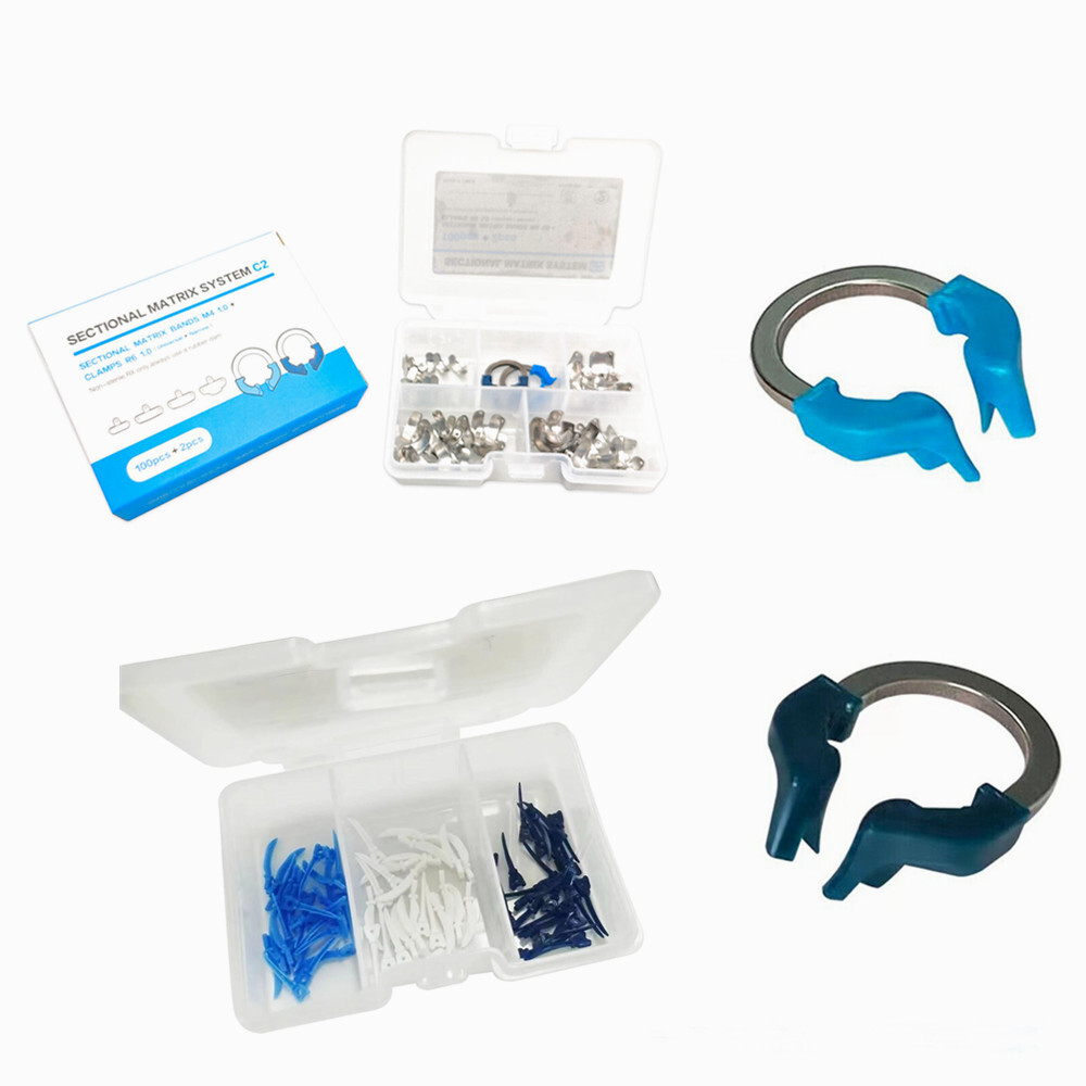 Dental Sectional Contoured Matrix Bands Standard Narrow Ring Clamp Fit Palodent