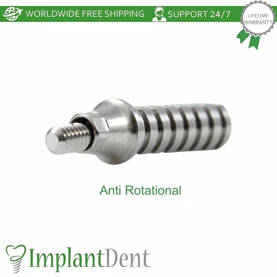 5x Titanium Temporary Dental Prosthetics RP Conical Connection 2.65mm Dentistry