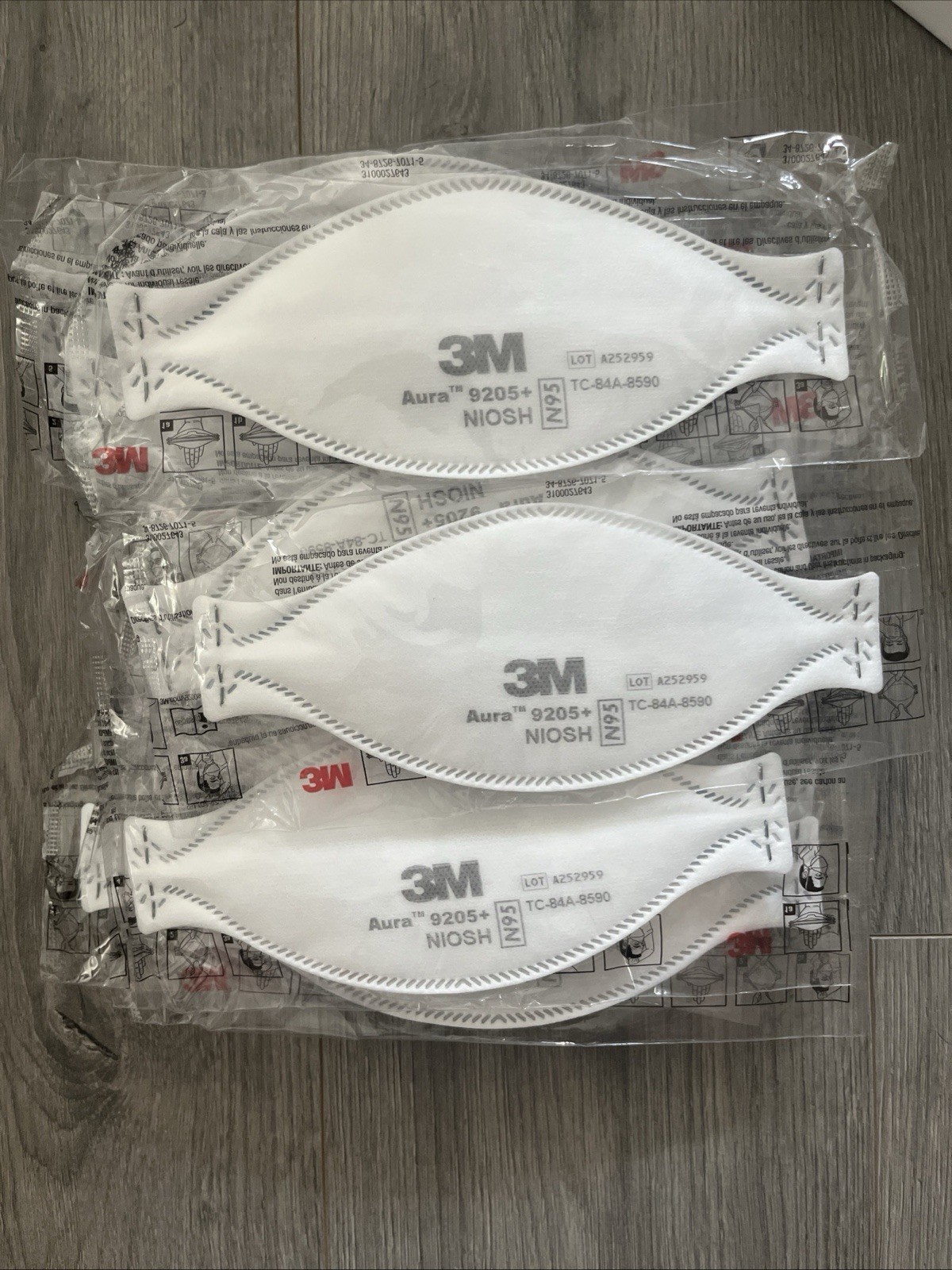 20x 3M Aura 9205+ N95 NIOSH Approved Particulate Respirator Face Mask (20 Pack)
