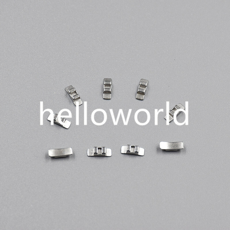 5 Packs New Orthodontic Accessory Dental Metal Lingual Sheath No Hook Bondable
