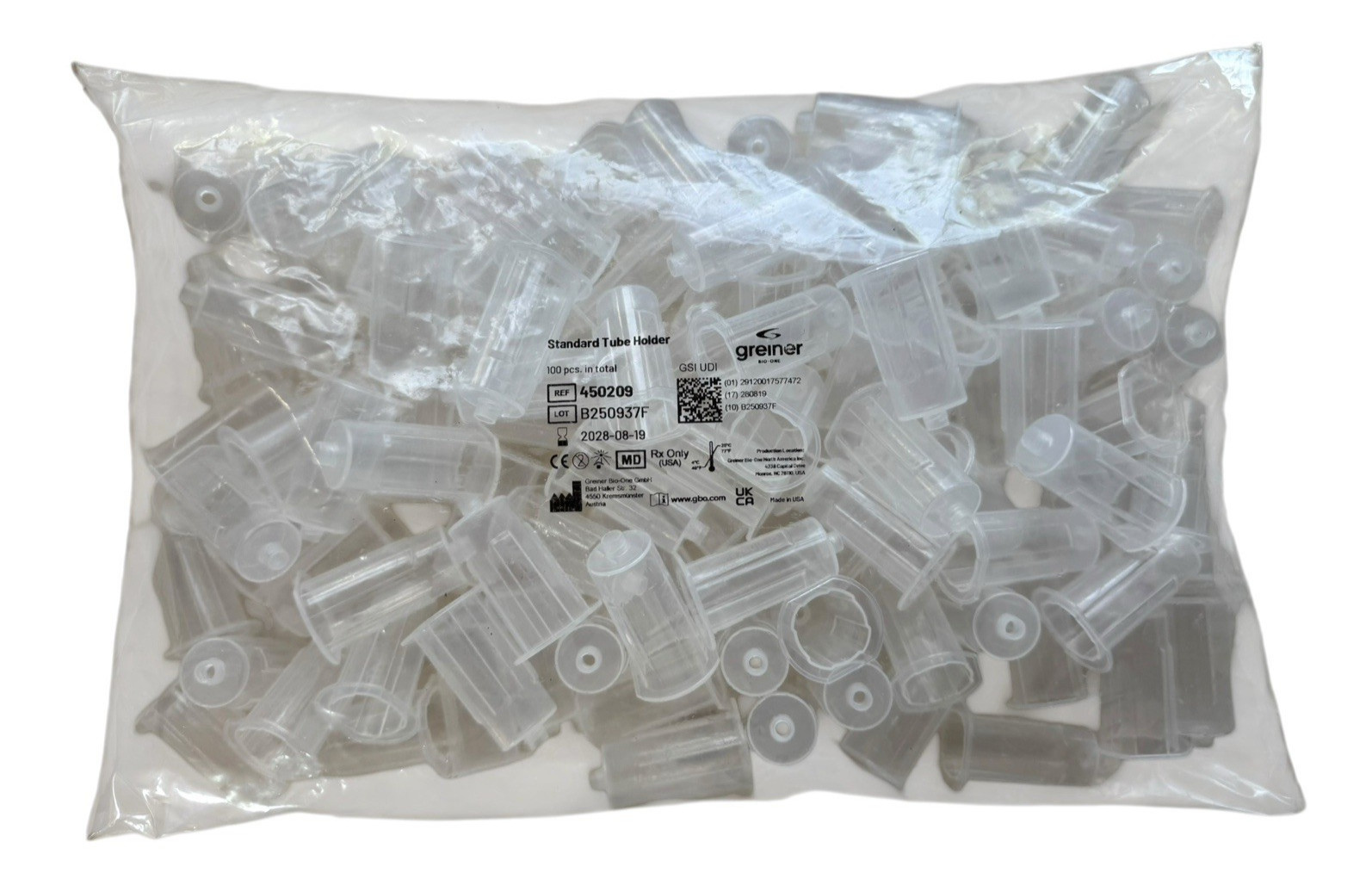 Greiner Bio-One 450209 Standard Tube Holder – 100 Count – Ex: 8/28