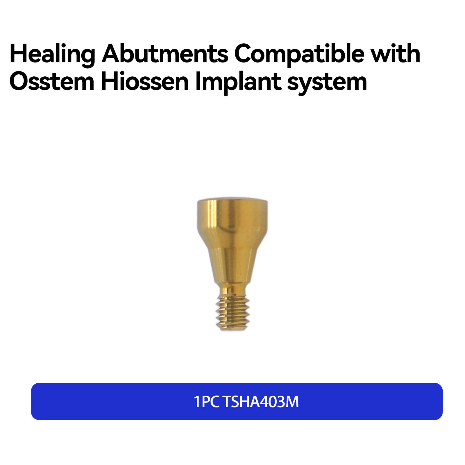 Dental Healing Abutment Cover Screw Mini Platform Fit Osstem Hiossen 4.0/4.5mm