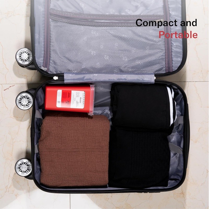 Durable Sharps Container Needle Disposal Portable Compact Medical Waste Safe New