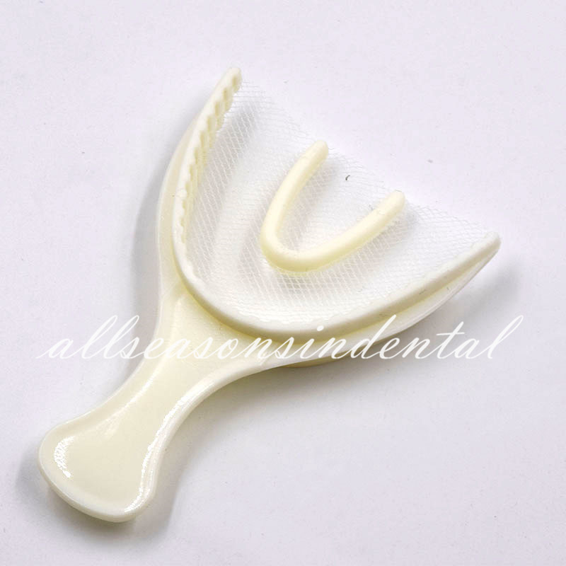 100Pcs Large Dental Impression Disposable Registration Full Arch Bite Tray Trays