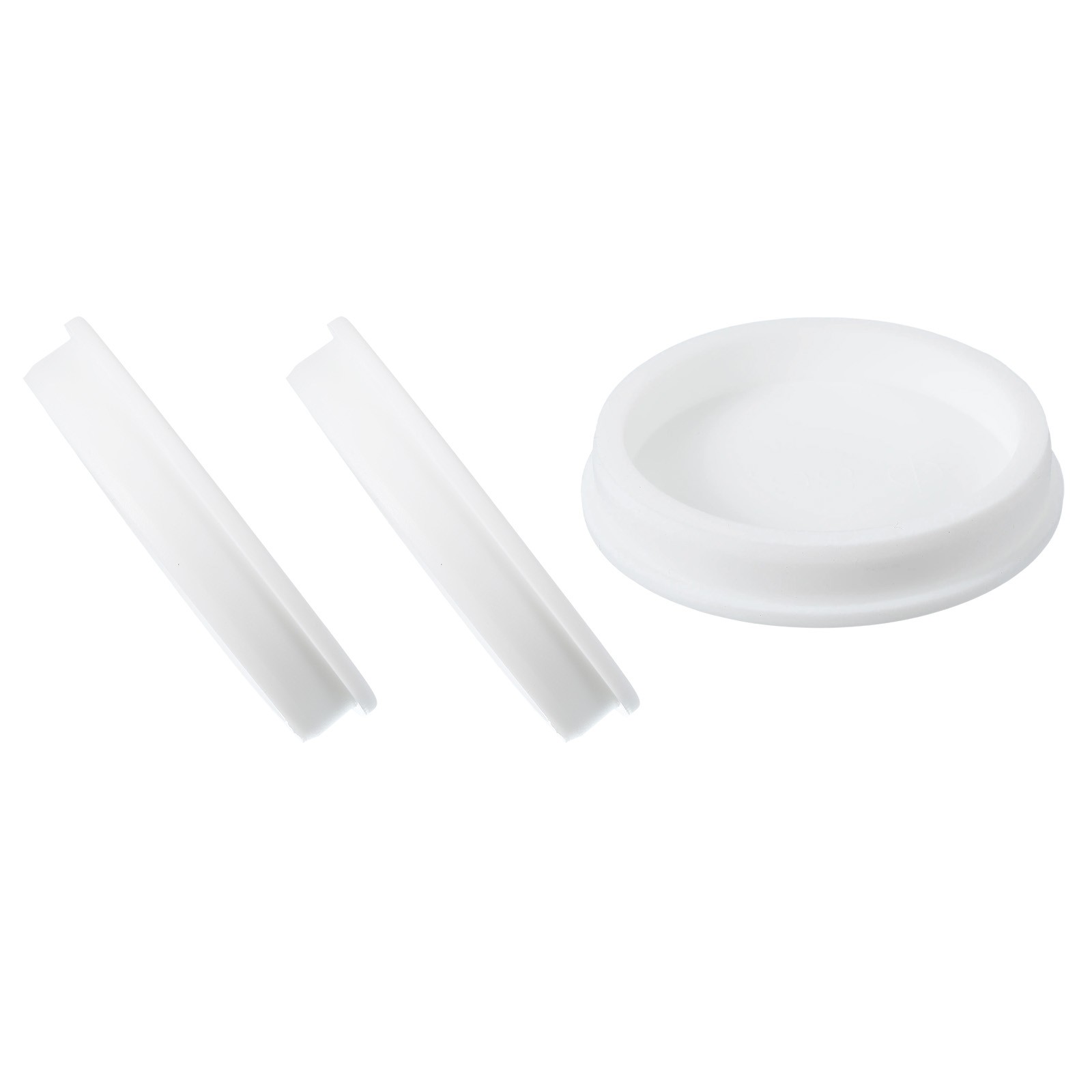 3 Pcs t Shaped Silicone Stopper, Dia 85 Mm/3.35″ Rubber Plugs, White