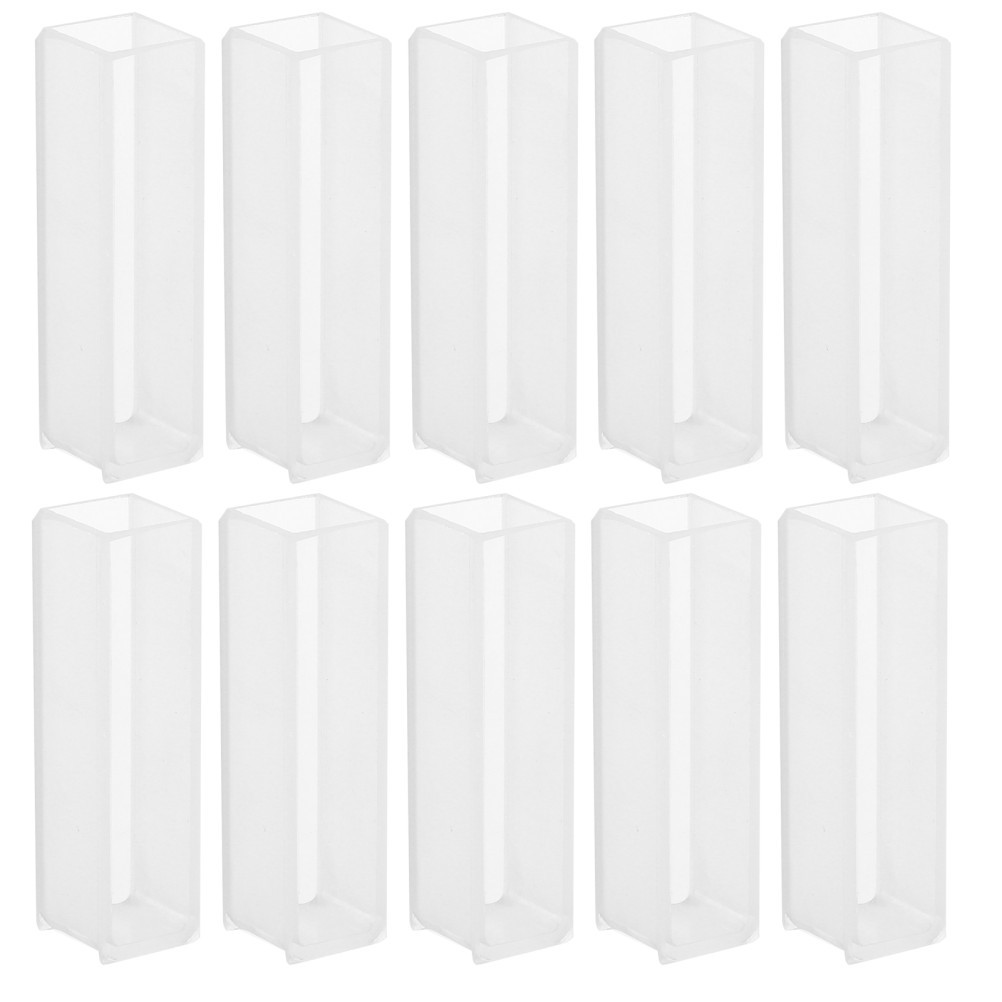 10 Pcs Scientific Glassware Chemical High Precision Cuvettes Fluorometer