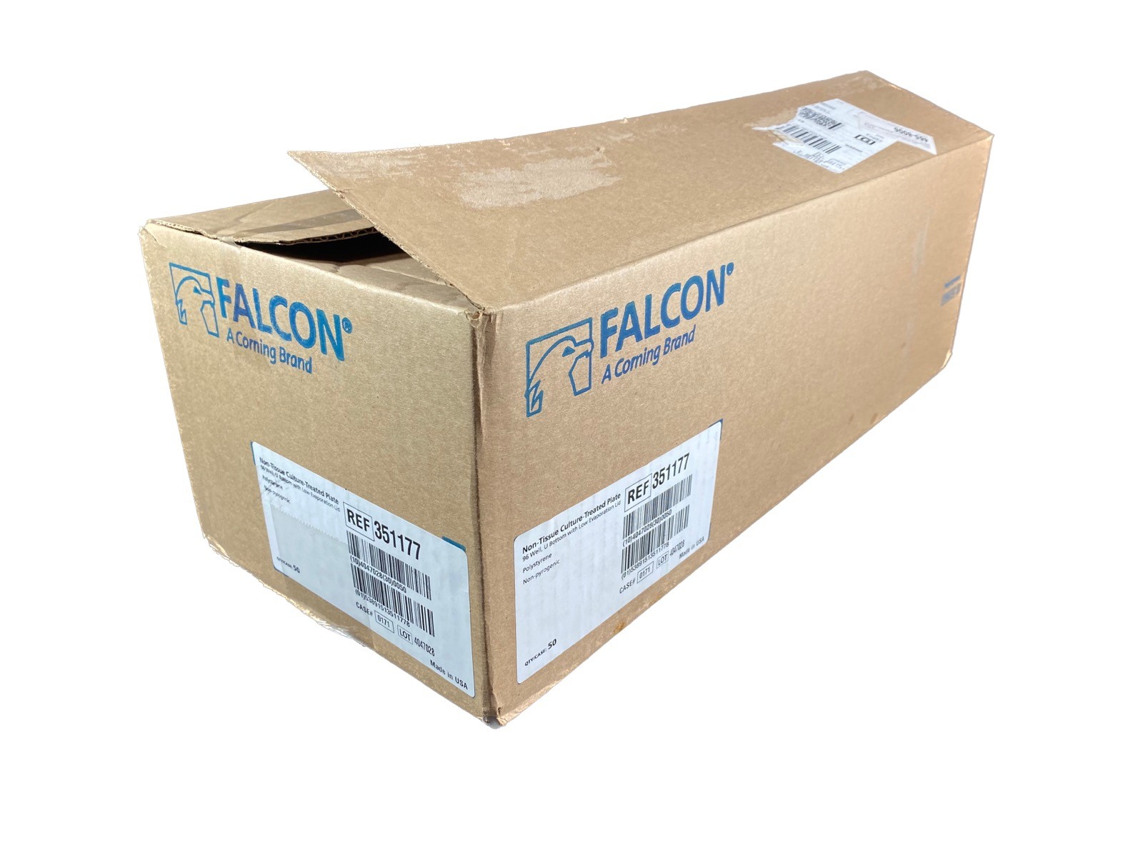 FALCON CORNING 96 Well U Bottom PS w/ Low Evap Lid Microplates 351177 (47/Cs)