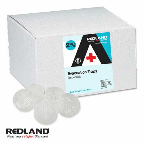 REDLAND Evacuation Traps Disposable 2-15/16″ Dia 144 Pieces/Box -FDA