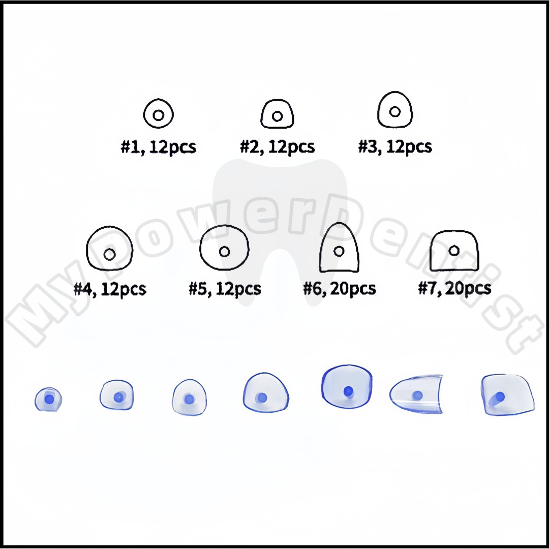 Blue Transparent Dental Cervical Matrix – Composite Gingival Retractor Matrices