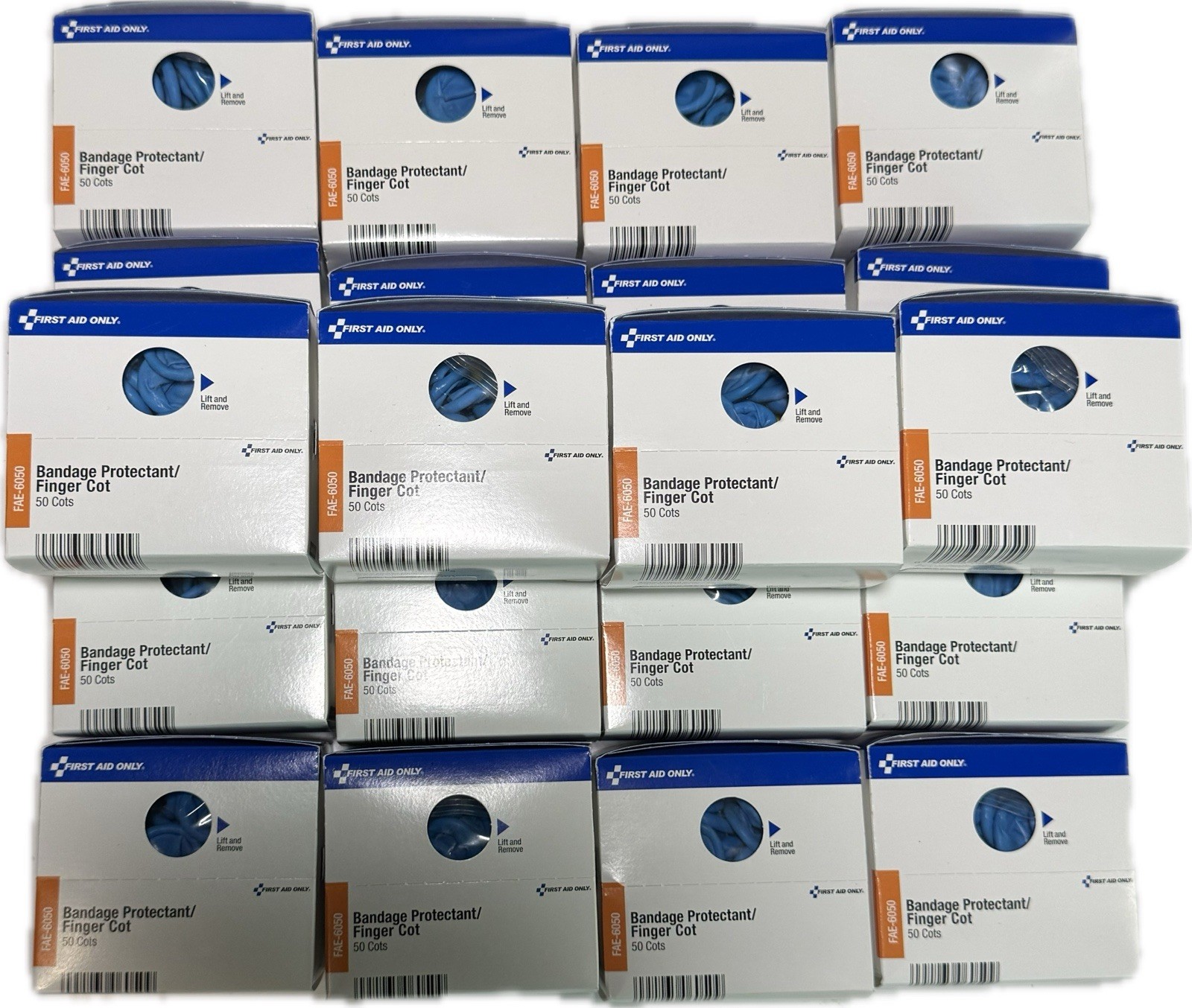 1000 Pcs First Aid Only 6050 Nitrile Finger Cot Sz Medium