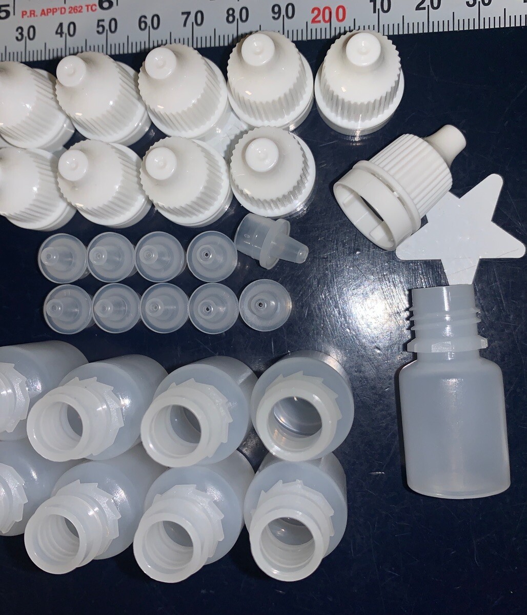 10pcs 5ml Empty Plastic Squeeze Dropper Bottles Oils Lubes Liquid Dropper LDPE