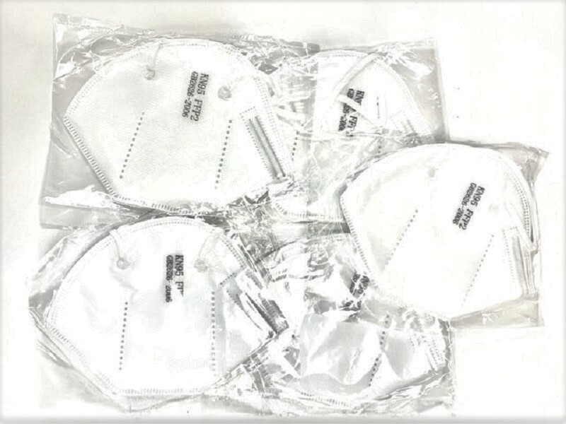 KN95 Safety Face Mask Protective 5 Layers Disposable CE EN149 Approved PK of 10