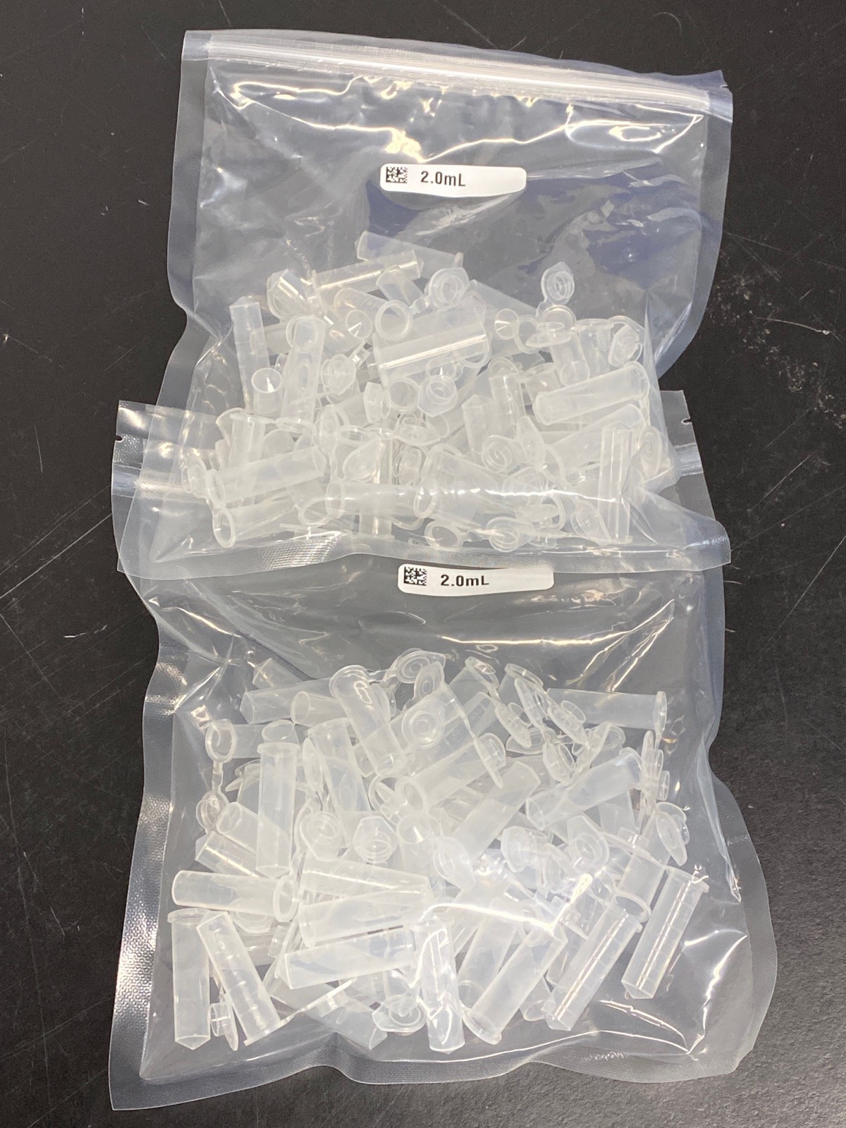 Mixed Lot Centrifuge Tubes w/ Snap Caps 0.25mL 0.5mL 1.5mL 1.7mL 2.0mL 5.0mL