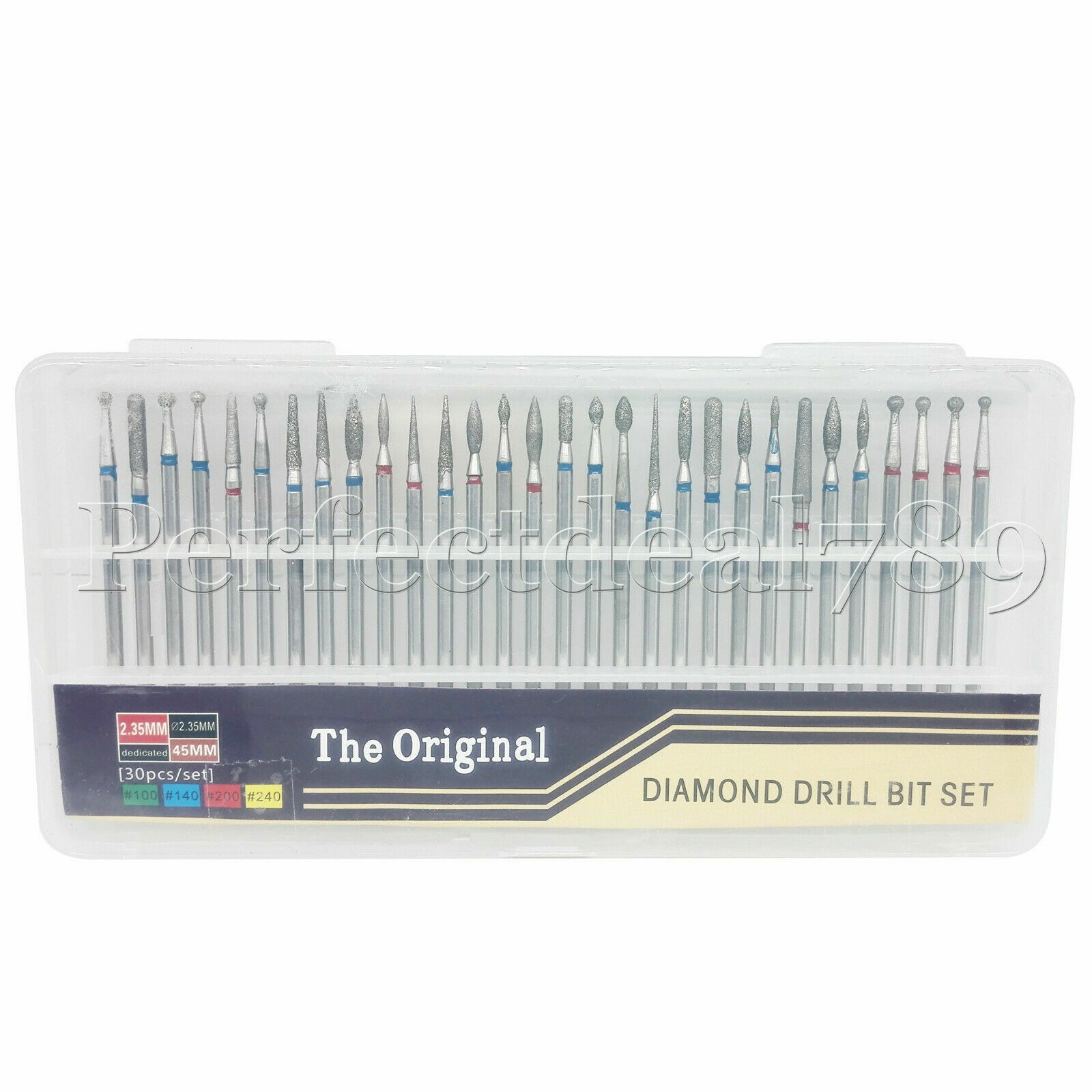 30Pcs/Set Dental The Original Bur Diamond Drill Bit Set Assorted 2.35mm