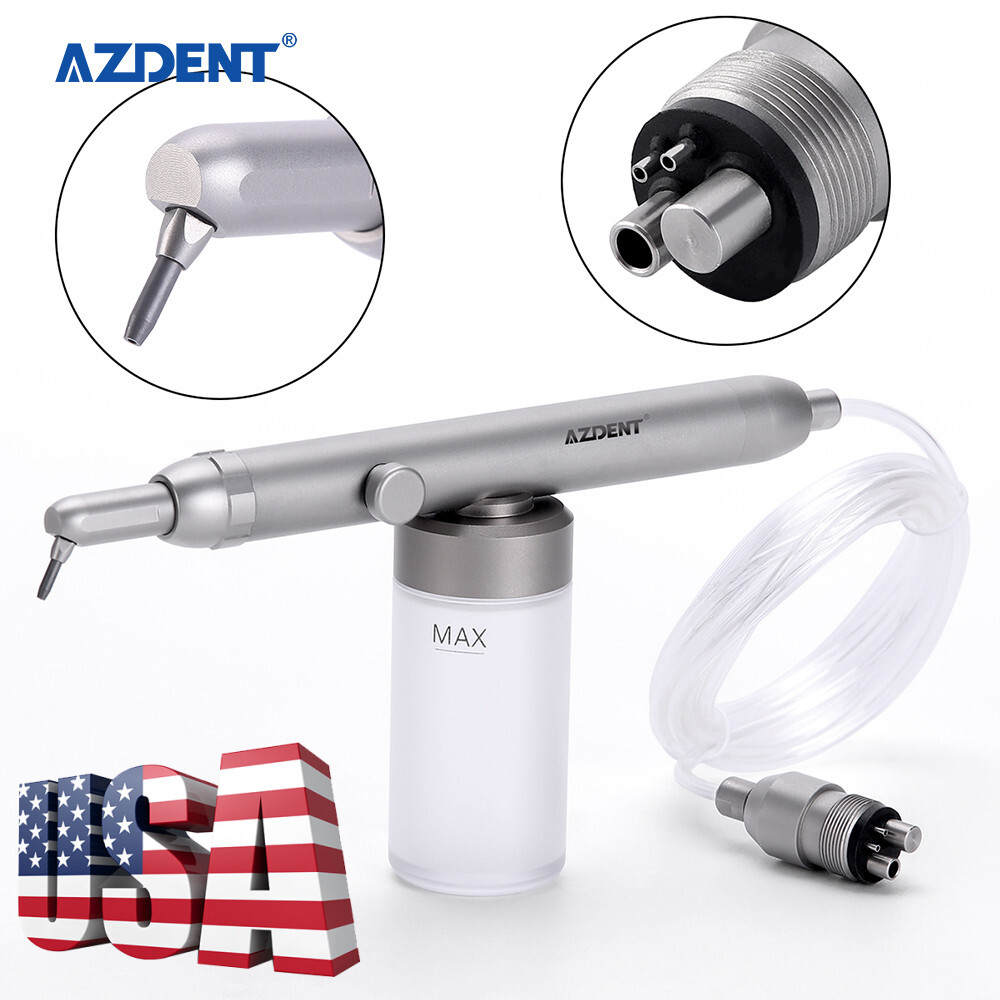 Dental Aluminum Oxide Micro blaster Air Abrasion Microetcher Sandblaster 4Holes