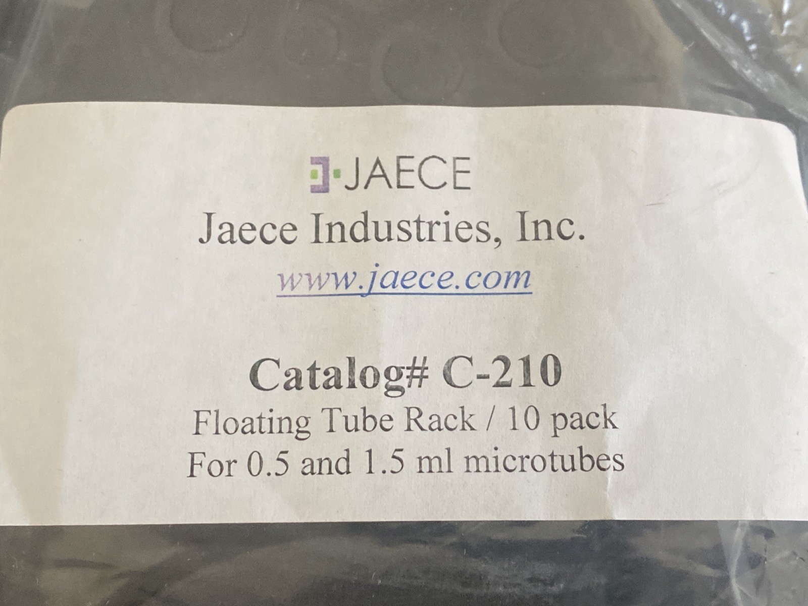 (10/Pk) JAECE Polyfoam Floating Tube Racks for 0.5-1.5mL Microtubes 3-1/4” C-210