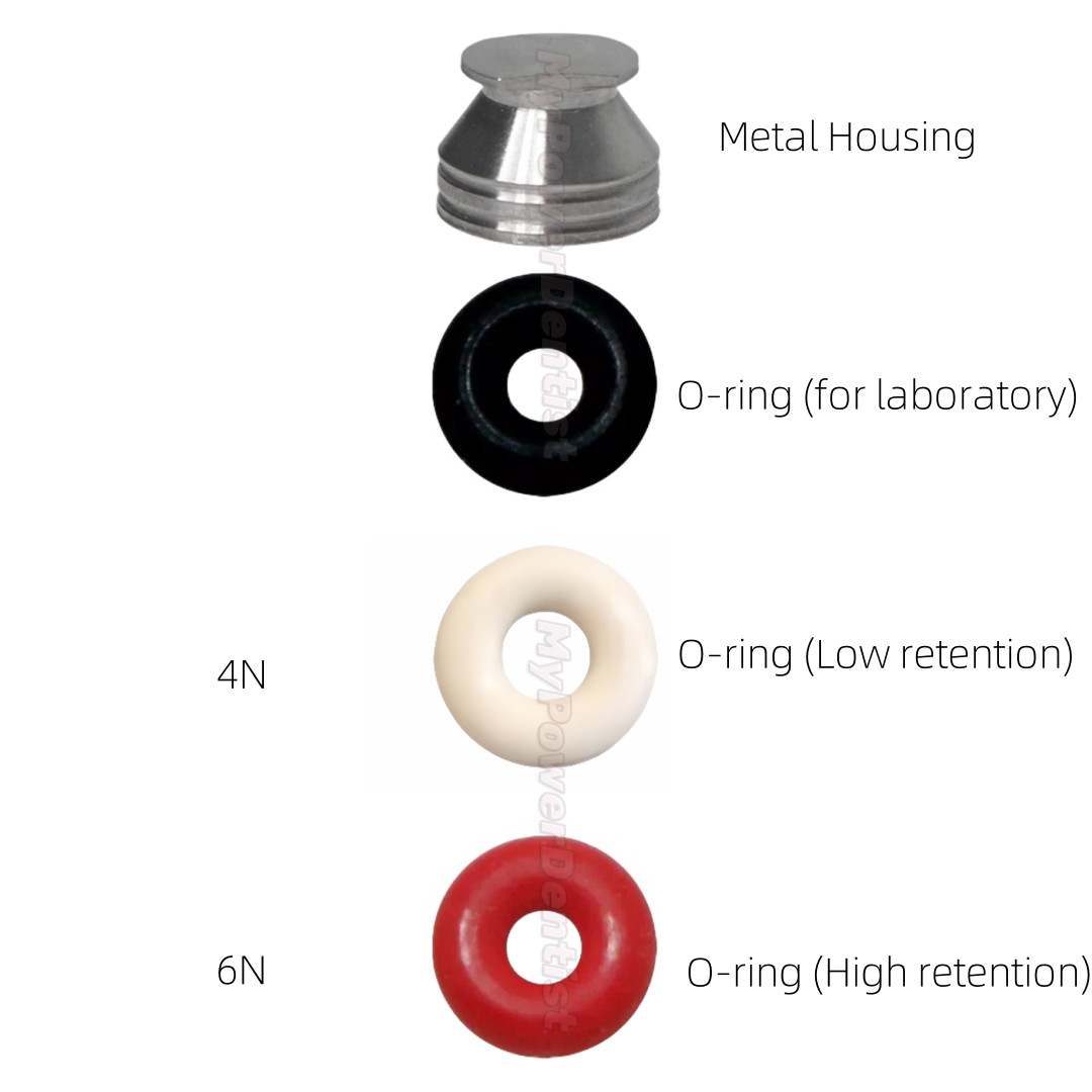 Dental O-ring Caps Ring Retention Cap Implant Fits Hiossen Ball Abutment Osstem