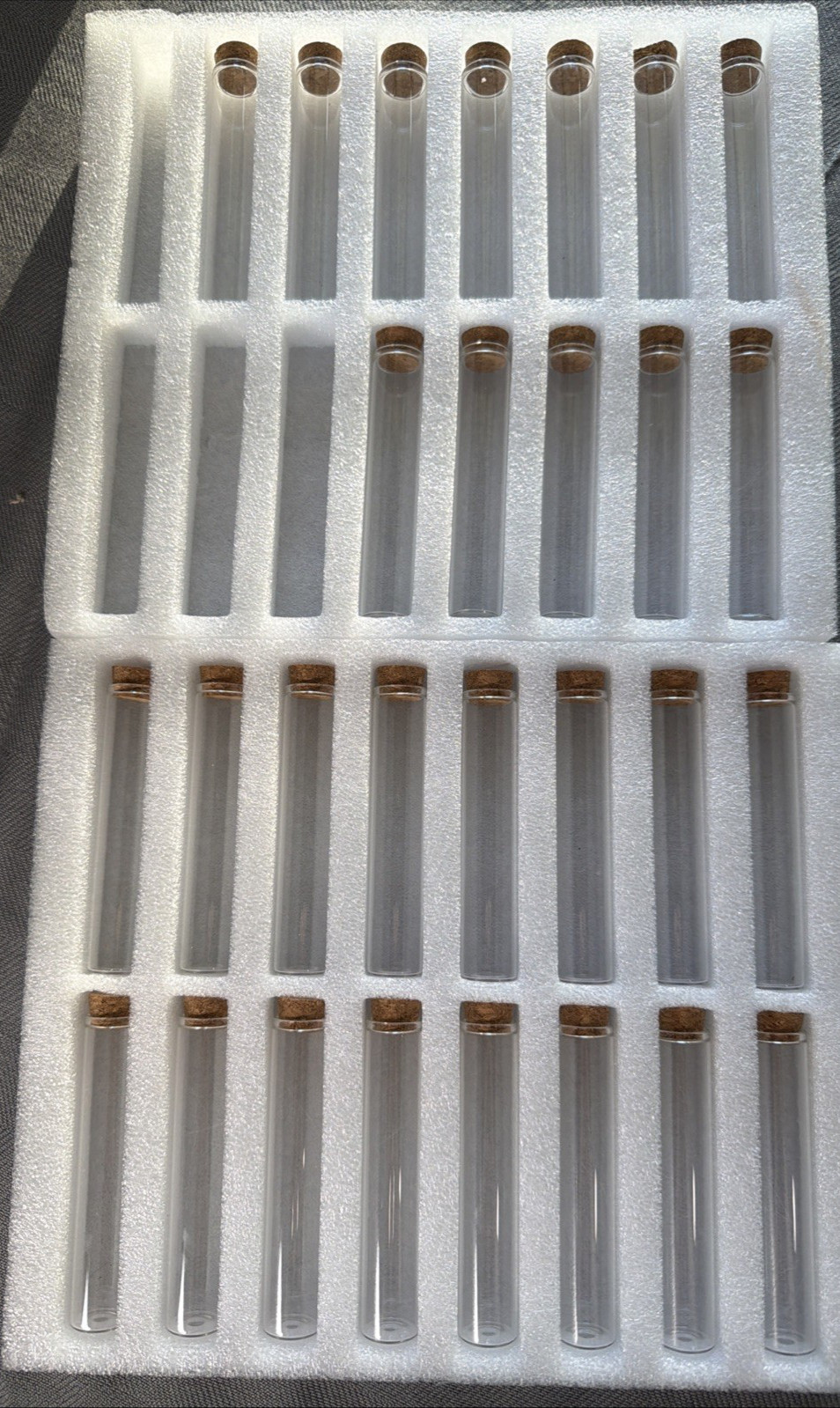 28 New Depepe 50 ml Glass Test Tubes With Cork Stopper Candy Crafts