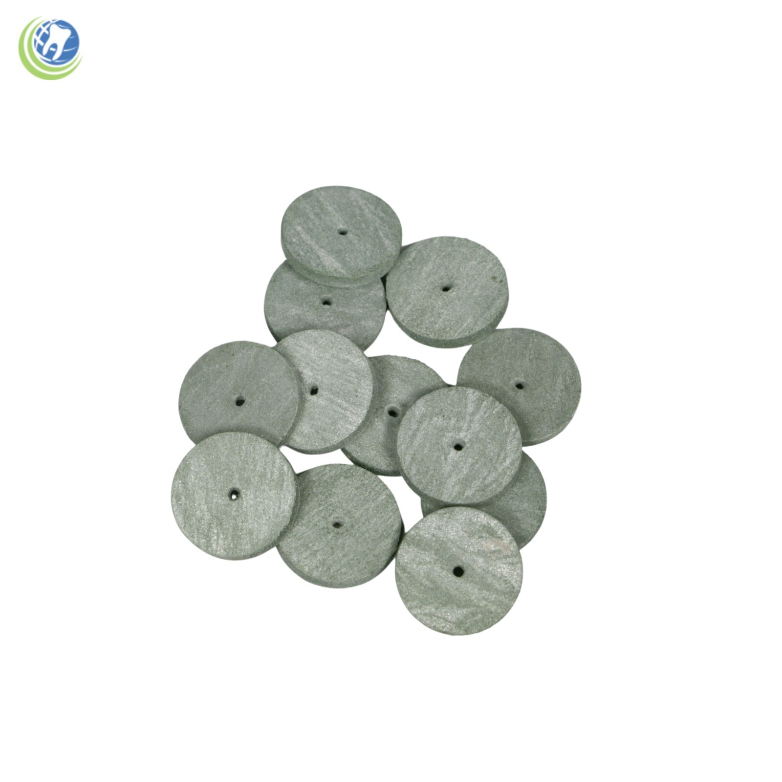 DENTAL LAB SILICONE FINISHING POLISHING RUBBER WHEEL 7/8″ X 1/8″ GREEN 100/BOX