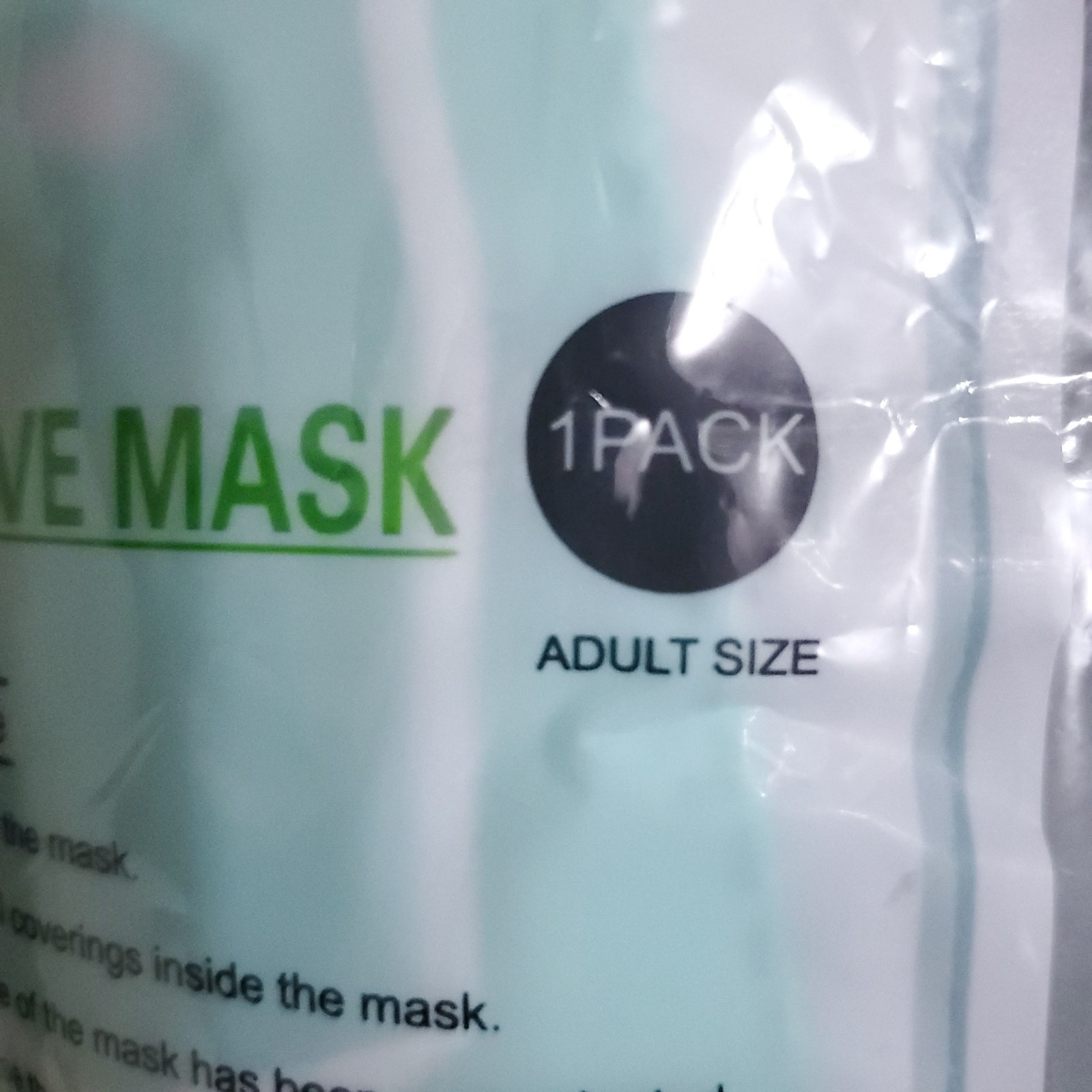 KF94 Protective 100 Pcs 4 Layer Face Mask Disposable Green