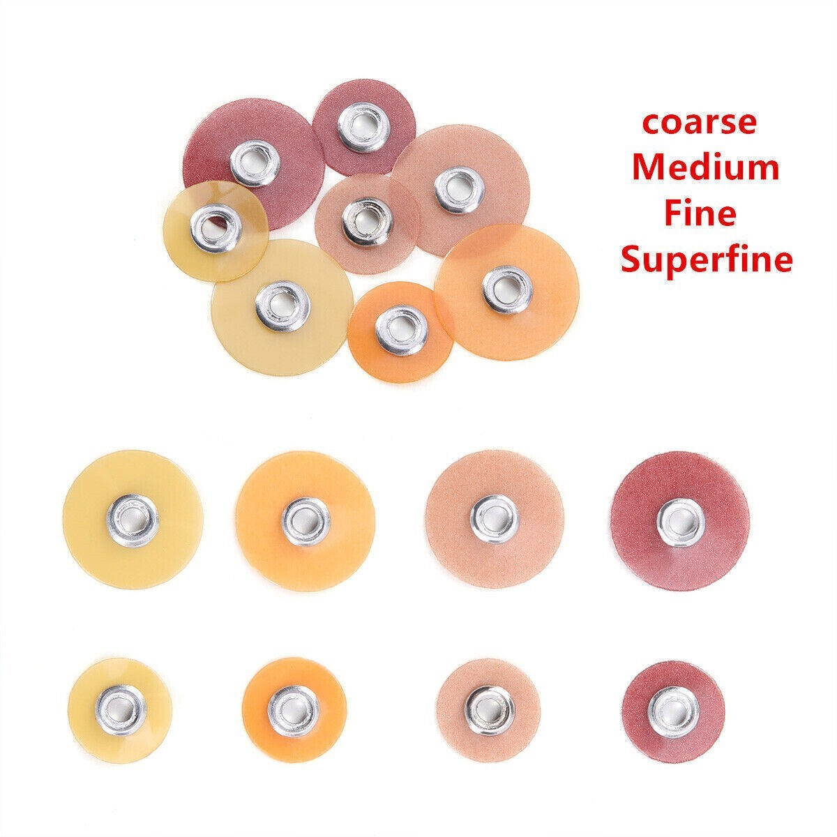 300PCS Dental Sof-Lex Composite Finishing Polishing Discs 9.5mm Superfine