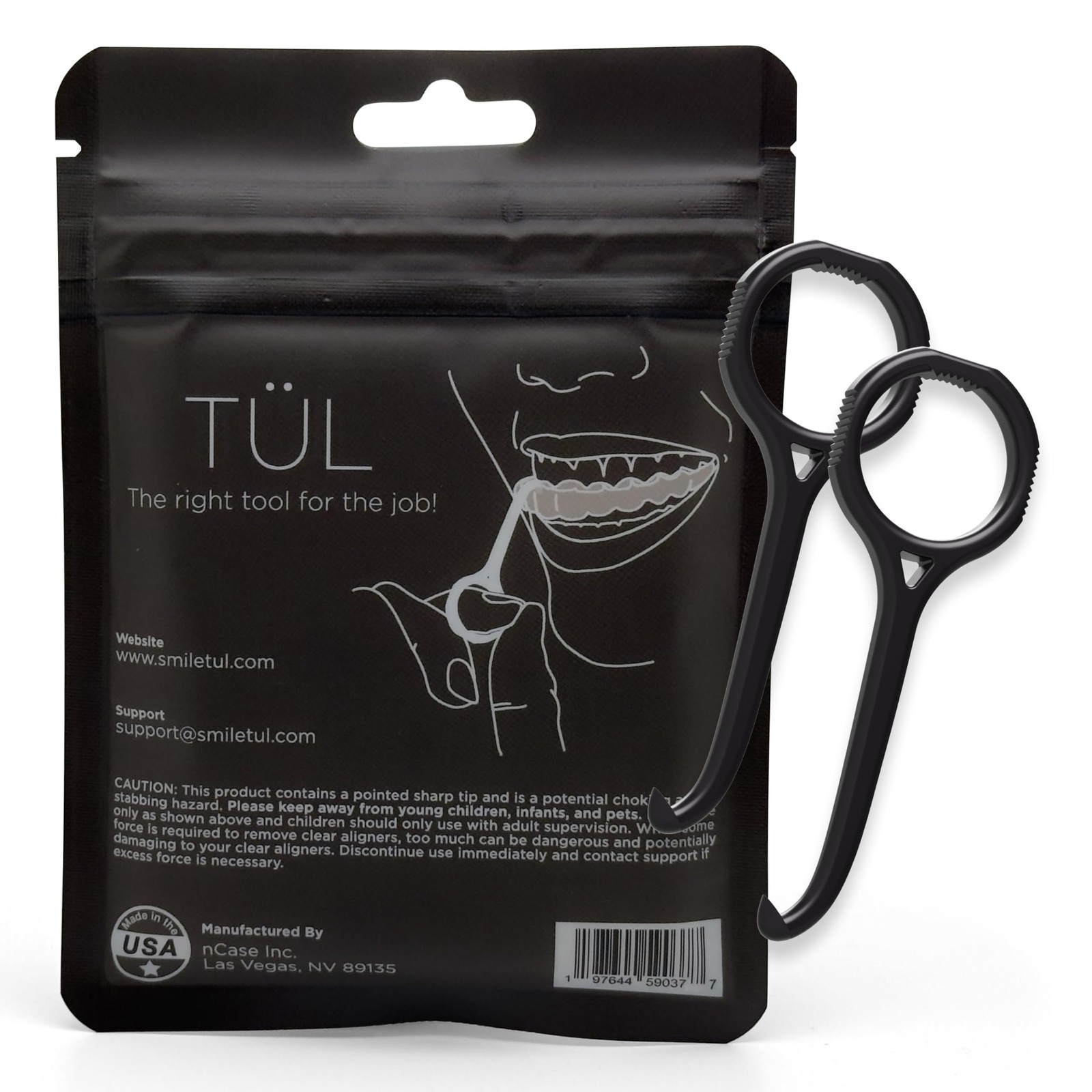 TÜL | Only Invisalign Remover Tool Made in the USA | Lifetime Black 2 Pack
