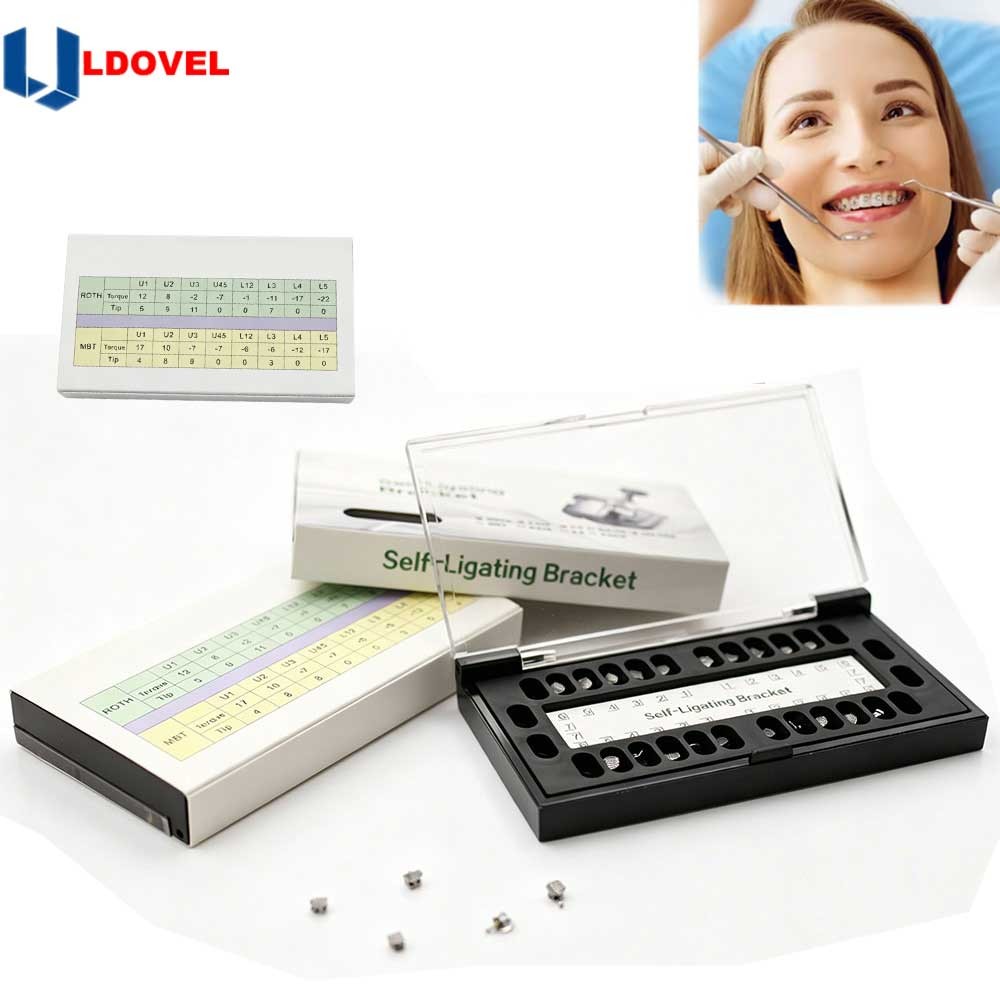 1bx/20pcs Dental Orthodontic Self Ligating Brace Bracket Mini Roth.022 Hooks 345