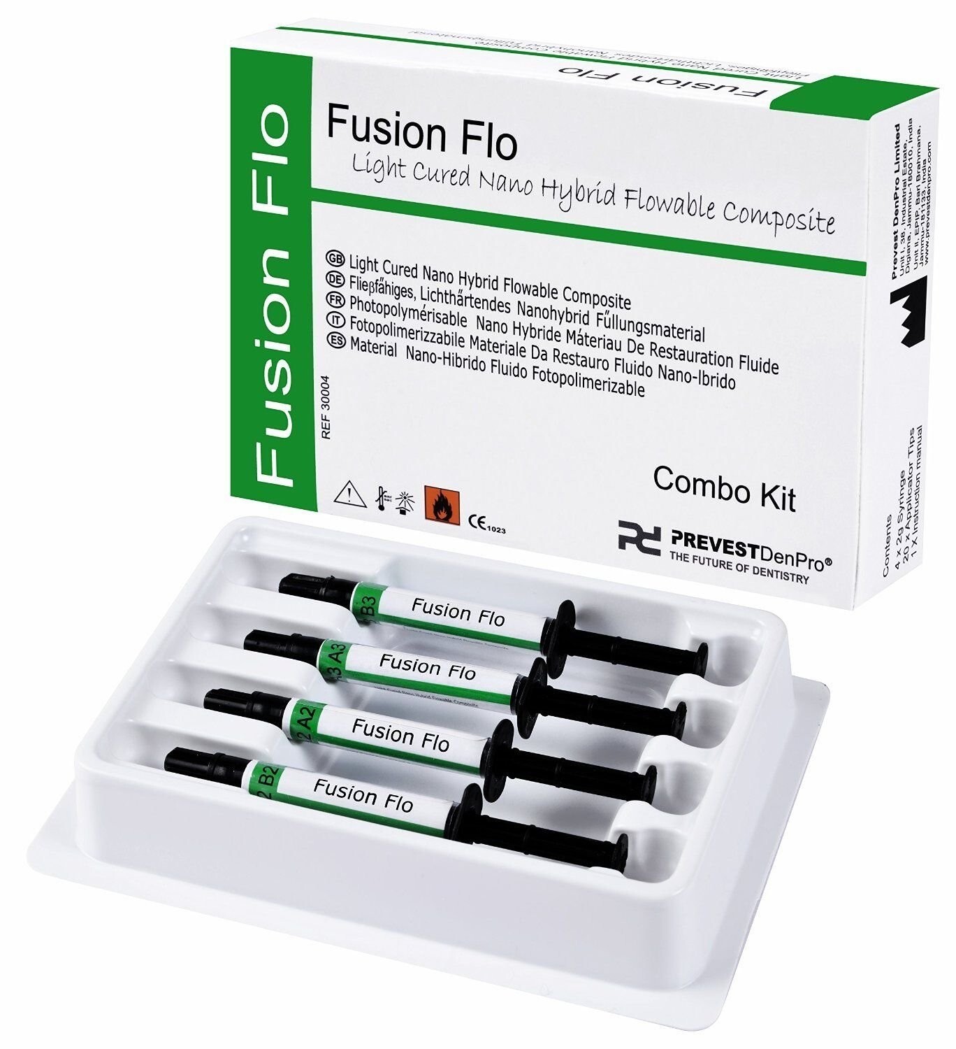 Prevest DenPro Light Cured Universal Nano Flowable Composite Fusion Flo Freeship
