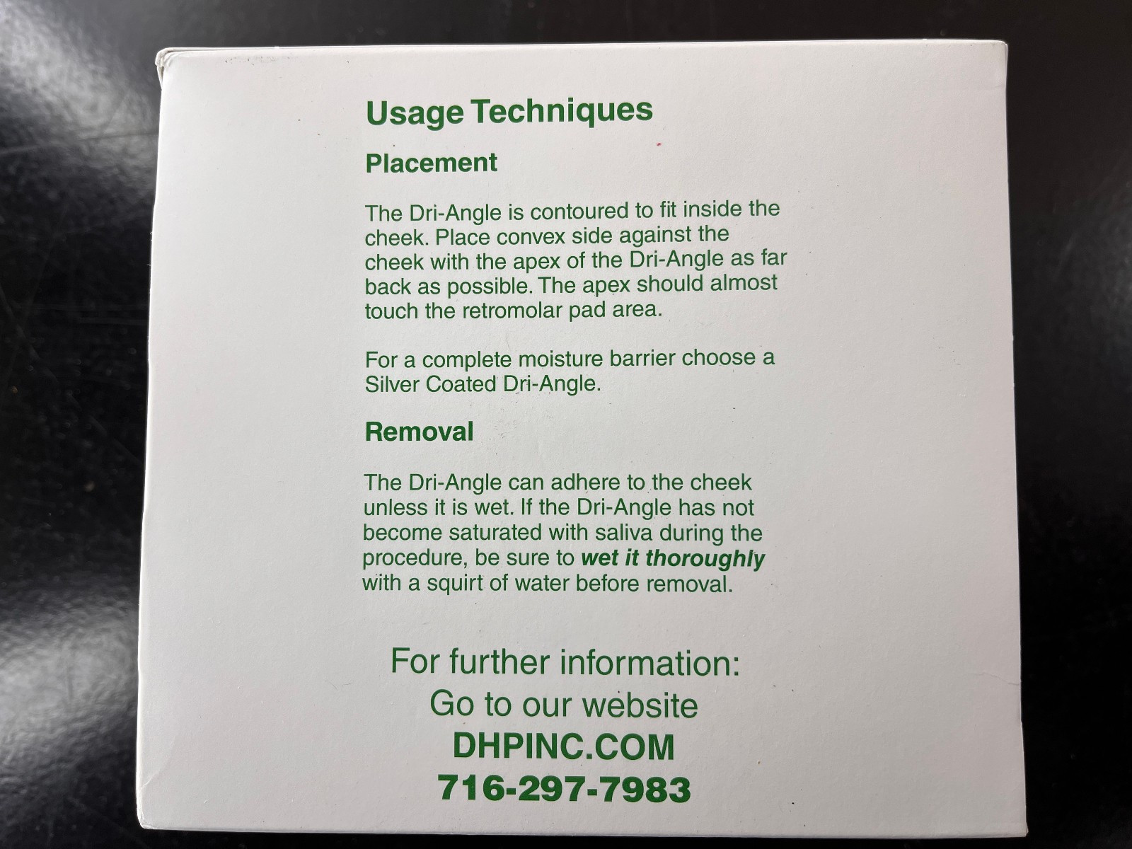 Dri-Field Dri-Angle 160 Large Plain (Set of 2 boxes) NIB New Shrink-wrapped