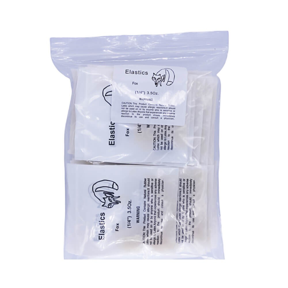 50 bags Dental Orthodontic Bands Elastics Rubber Bands 1/4,3.5OZ (fox) 50pcs/bag