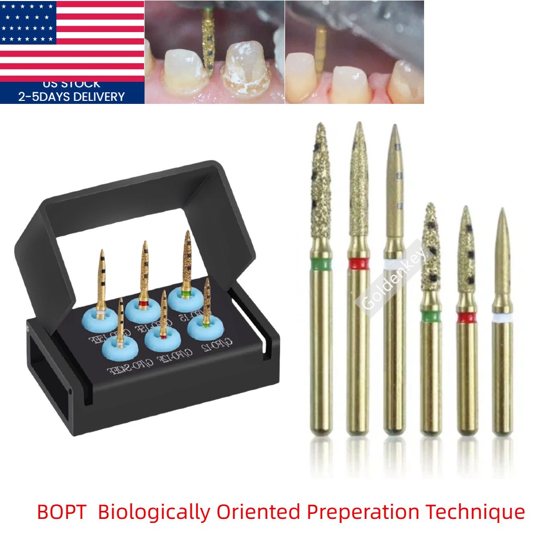 Dental BOPT Burs Kit Vertical Biologically Oriented Preperation Technique USA