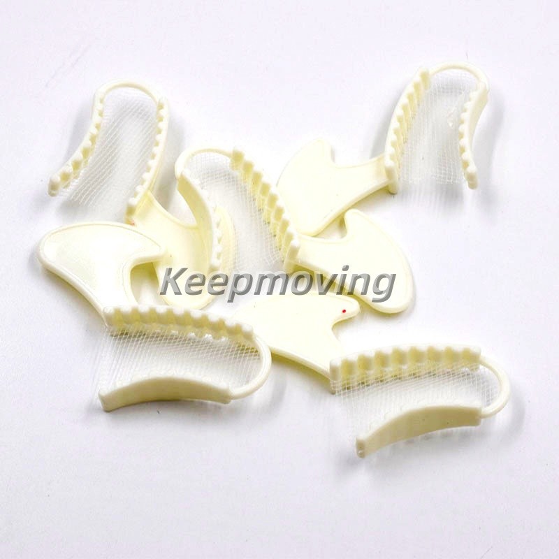 10Pcs/set Dental Plastic Disposable Impression Trays Central Supply Denture U/L