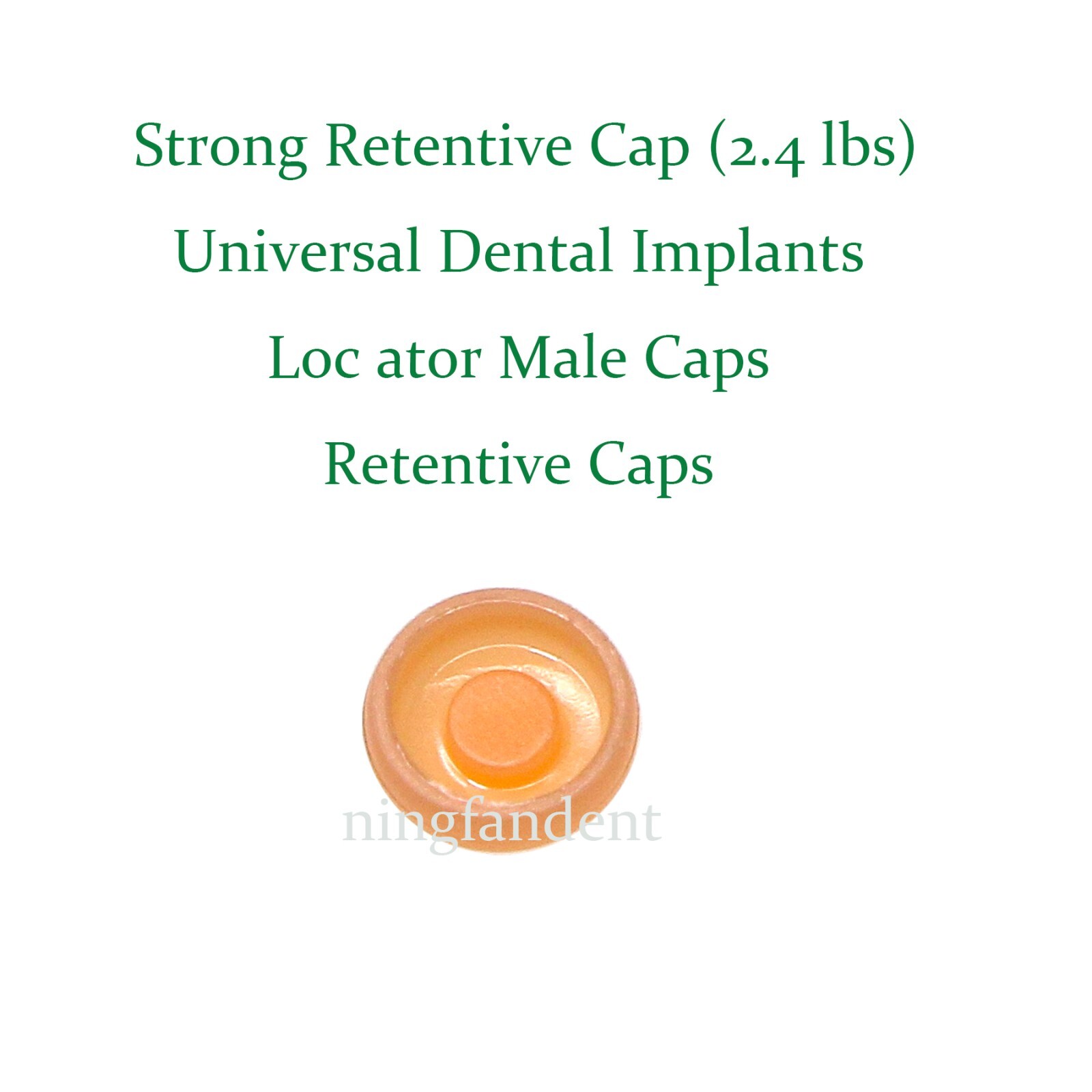 10pcs Universal Dental Attachment Implant Loc ator Overdenture Caps 2.4 lbs