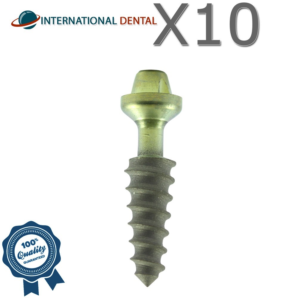 10 Titanium Dental Compressive Multi Unit M1.7 Monoblock Fixture Dentistry SLA