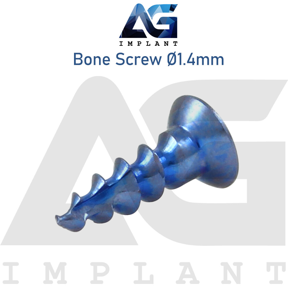 20 Titanium Screw Ø1.4mm Guided Regeneration GBR Dental Membrane Fix System