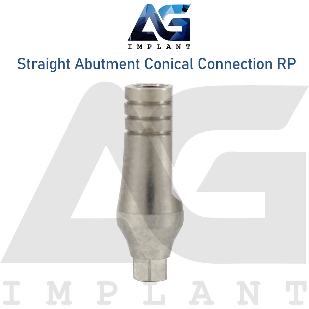 10 Standard Straight Abutment Prosthetic Conical Connection RP Titanium 2.65mm