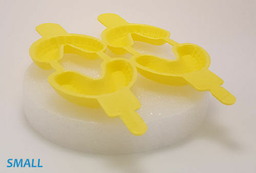 200 Pack Dental Disposable Winner 8821 Yellow Small Fluoride Dual Arch Trays